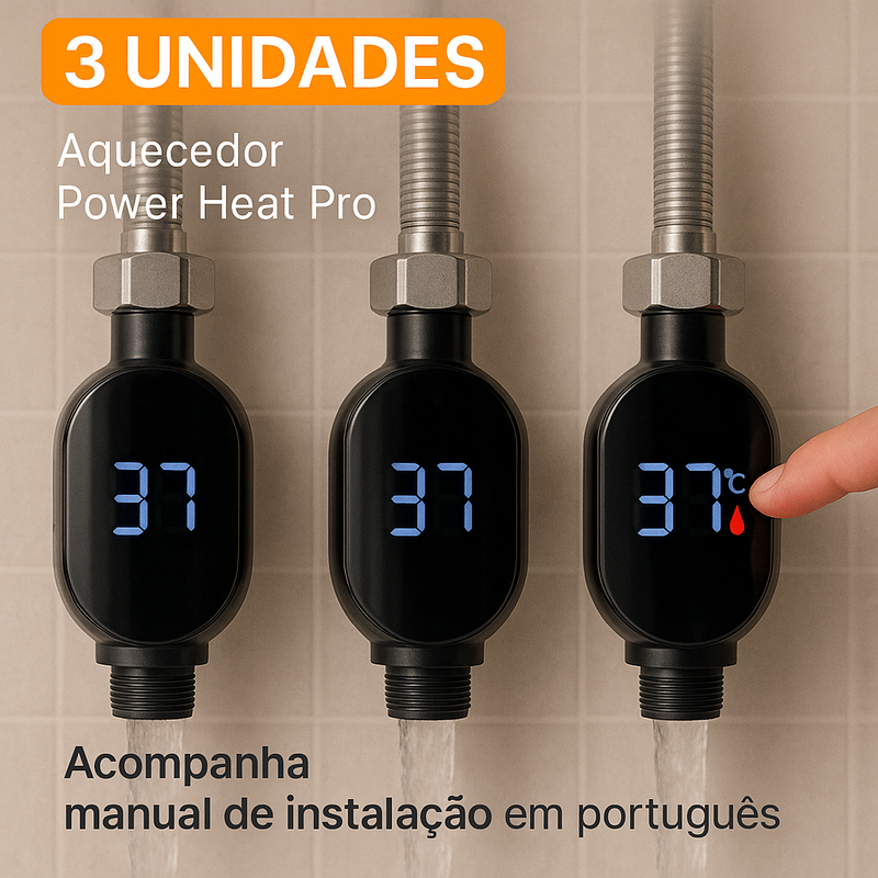 Aquecedor de Torneira Max Potente e Compacto (PROMOÇÃO DE INVERNO)