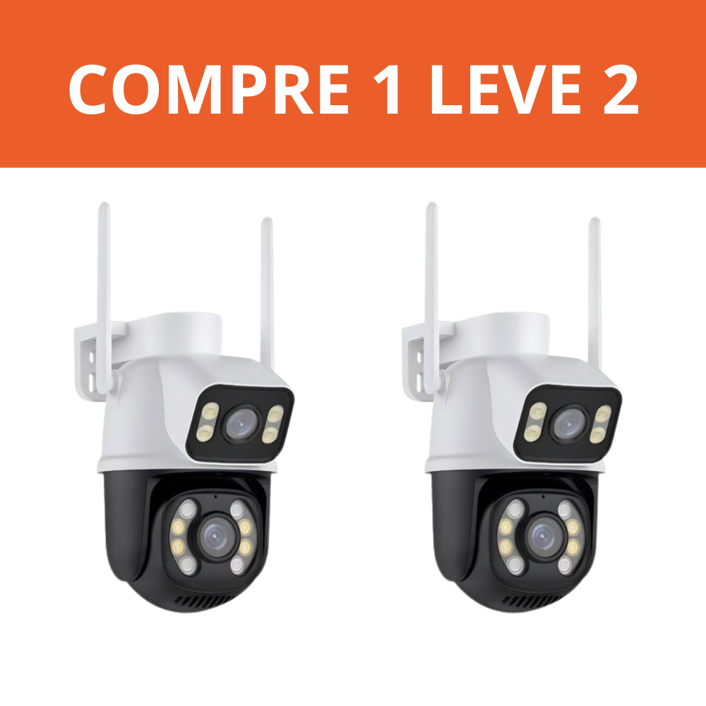 Câmera Dupla 5g Wi-Fi Full HD 1080p a Prova d'Agua + Cartão de Memória 32gb