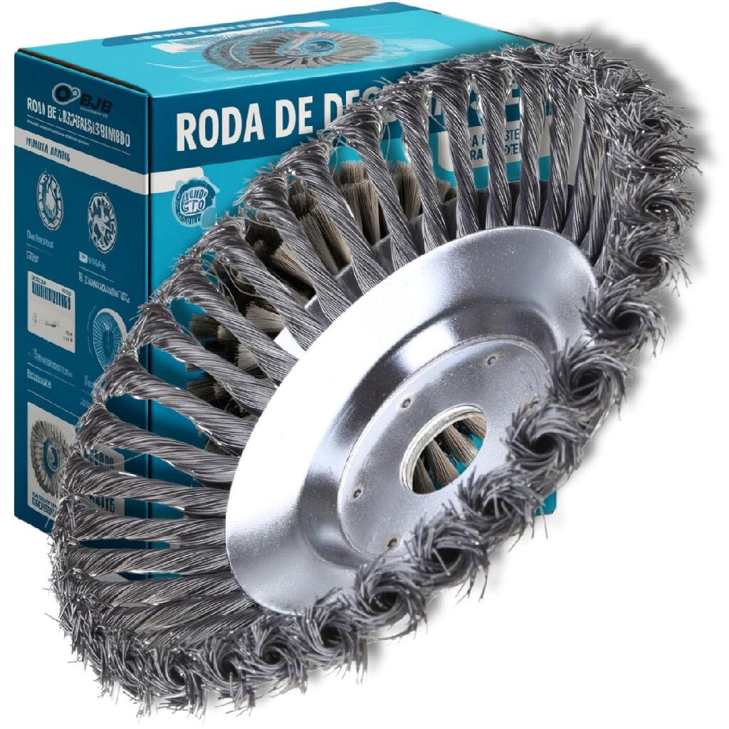 Disco de Cortar Grama - Escova de Aço Roçadeira